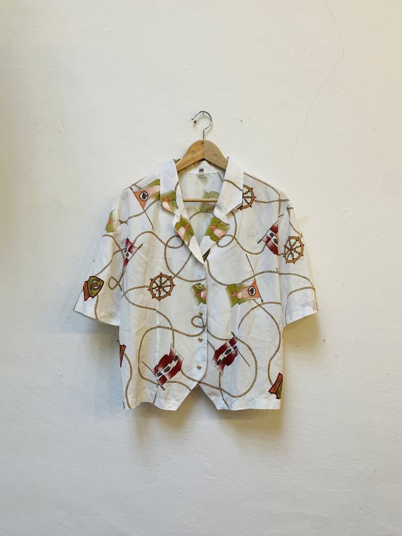 Vintage Bluse, 80Er/90Er Jahre, Größe L/xl von Buntvintageclothing