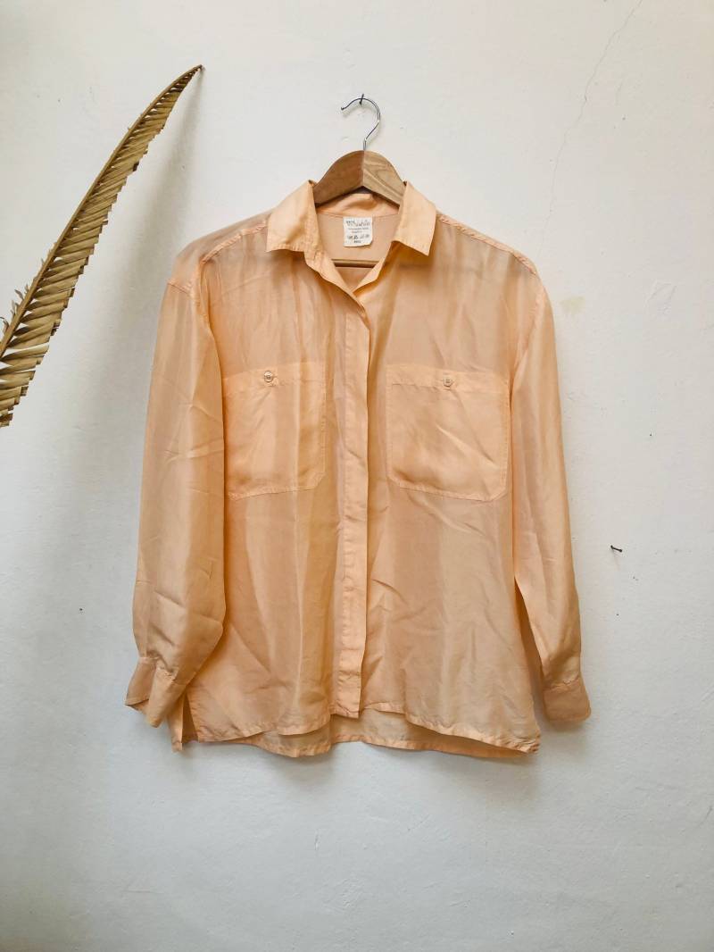 Vintage Bluse, 80Er/90Er Jahre, Größe M, Seide von Buntvintageclothing