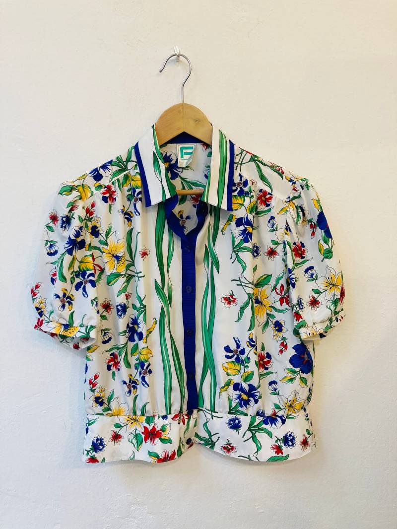 Vintage Bluse, Größe L/xl von Buntvintageclothing