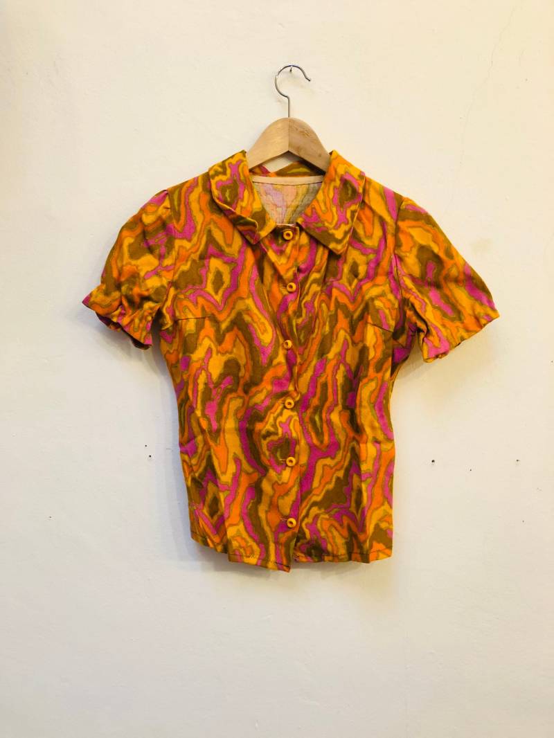 Vintage Bluse, Größe S, Handarbeit Vintage Bluse, Größe S, Handarbeit von Buntvintageclothing