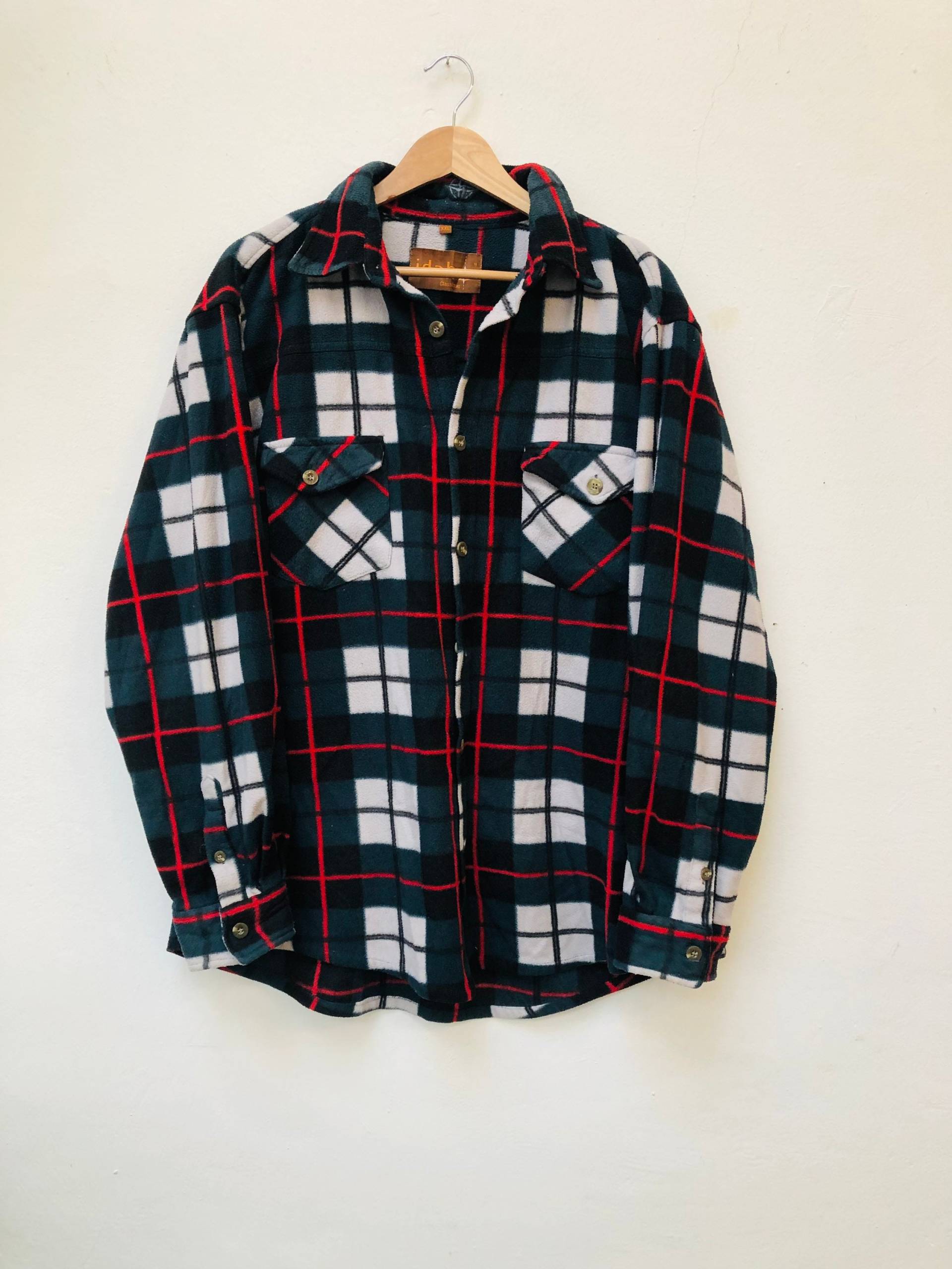 Vintage Fleece Shirt, Größe Xxl von Buntvintageclothing