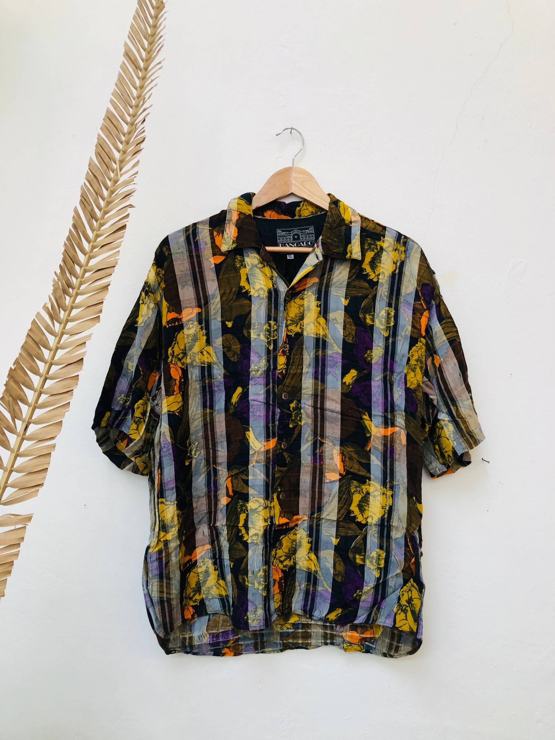 Vintage Hawaii Shirt, Viskose, Größe Xl von Buntvintageclothing