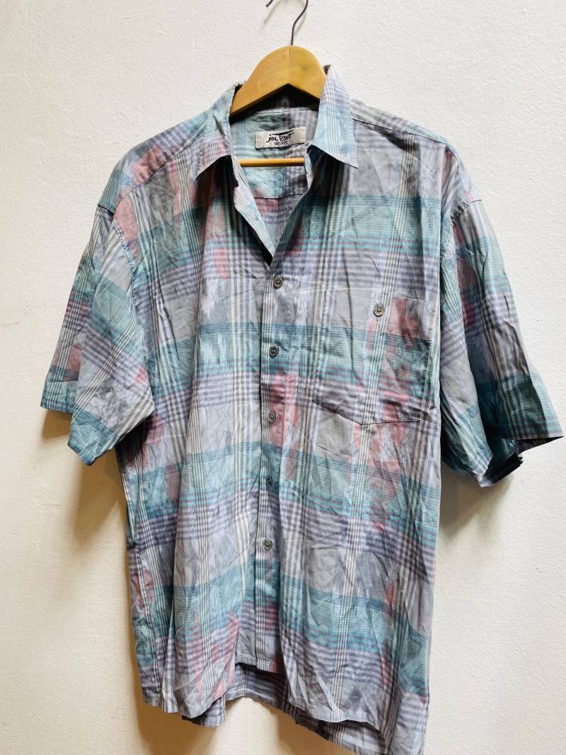 Vintage Hemd, Crazy Print, Baumwolle, Grösse L Vintage Hemd, Crazy Print, Baumwolle, Grösse L von Buntvintageclothing