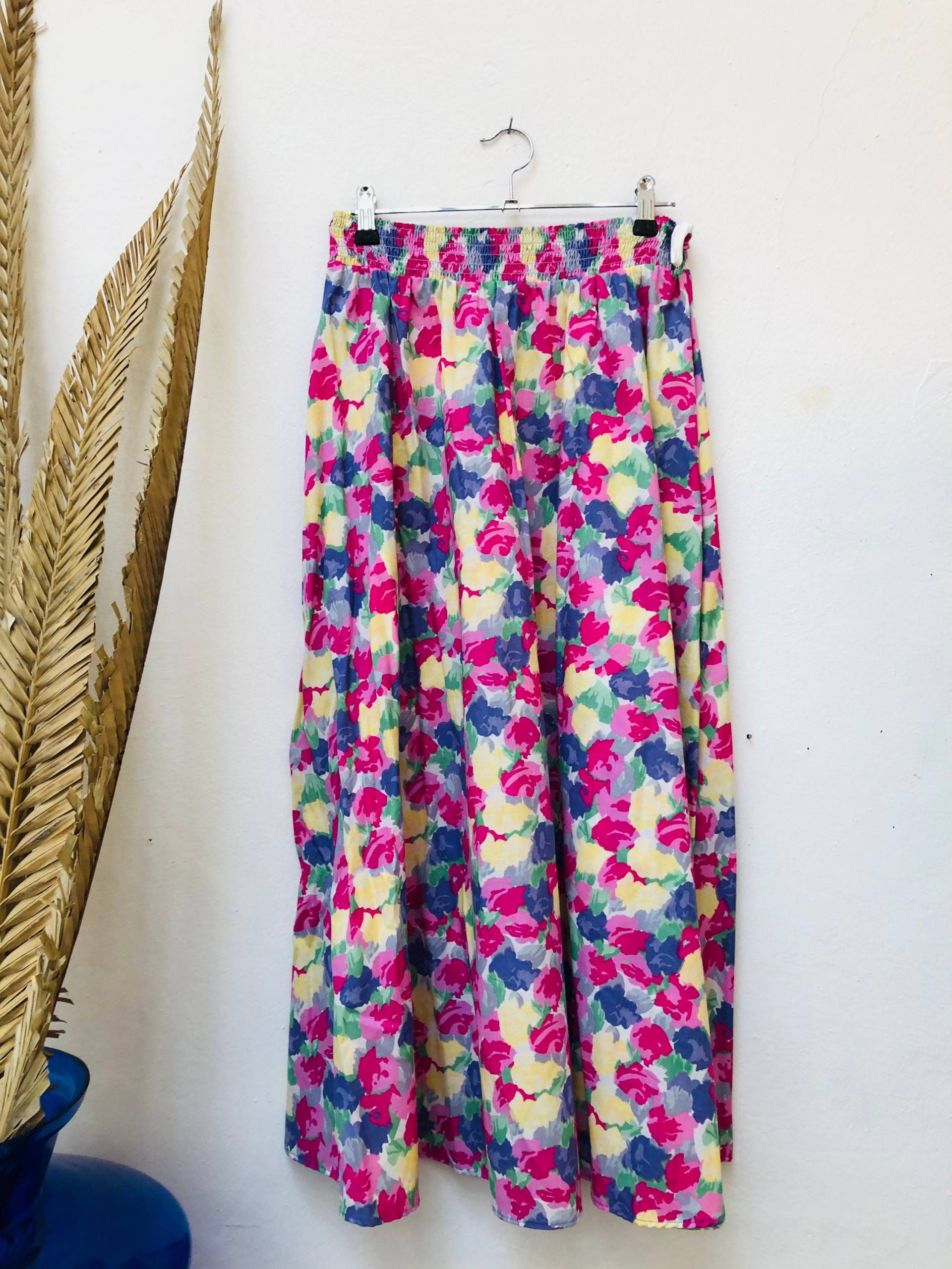 Vintage Hohe Taille Midi/Maxi Rock, Größe L von Buntvintageclothing