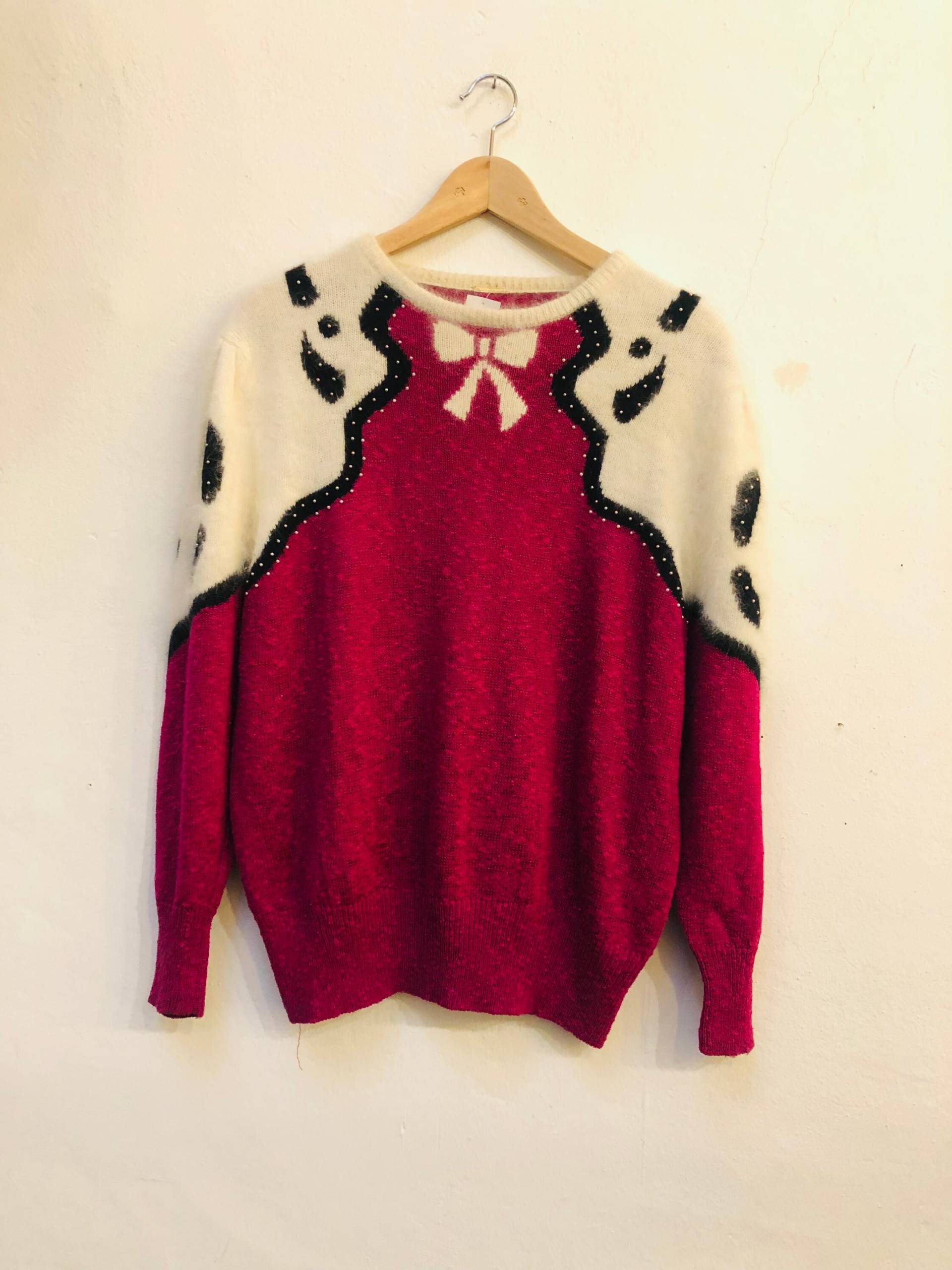 Vintage Pullover, Angora Und Viskose, 80Er/90Er Jahre, Größe M von Buntvintageclothing