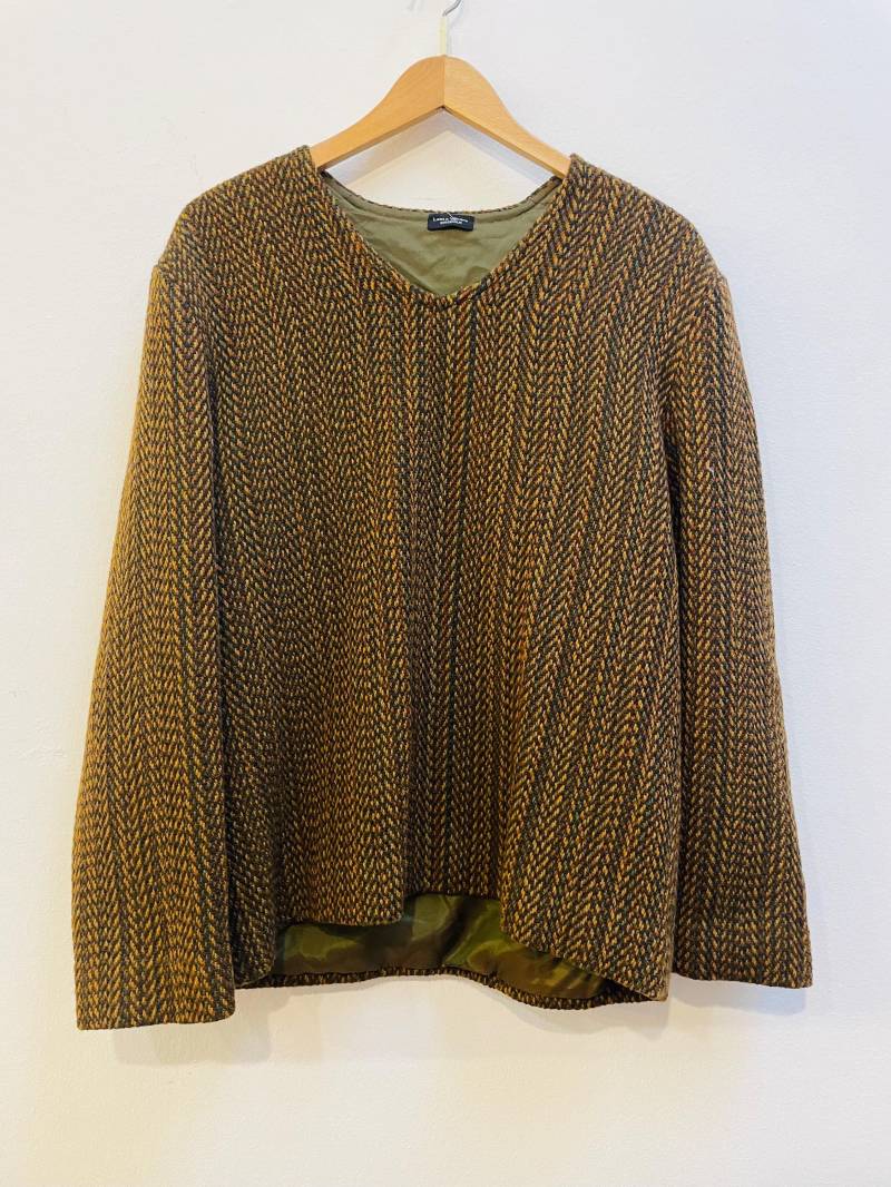 Vintage Pullover, Wolle Mit Futter, Grösse L von Buntvintageclothing