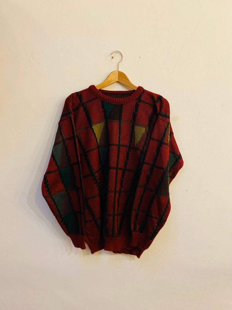 Vintage Pullover, Wollmix, 80Er/90Er Jahre, Größe S von Buntvintageclothing