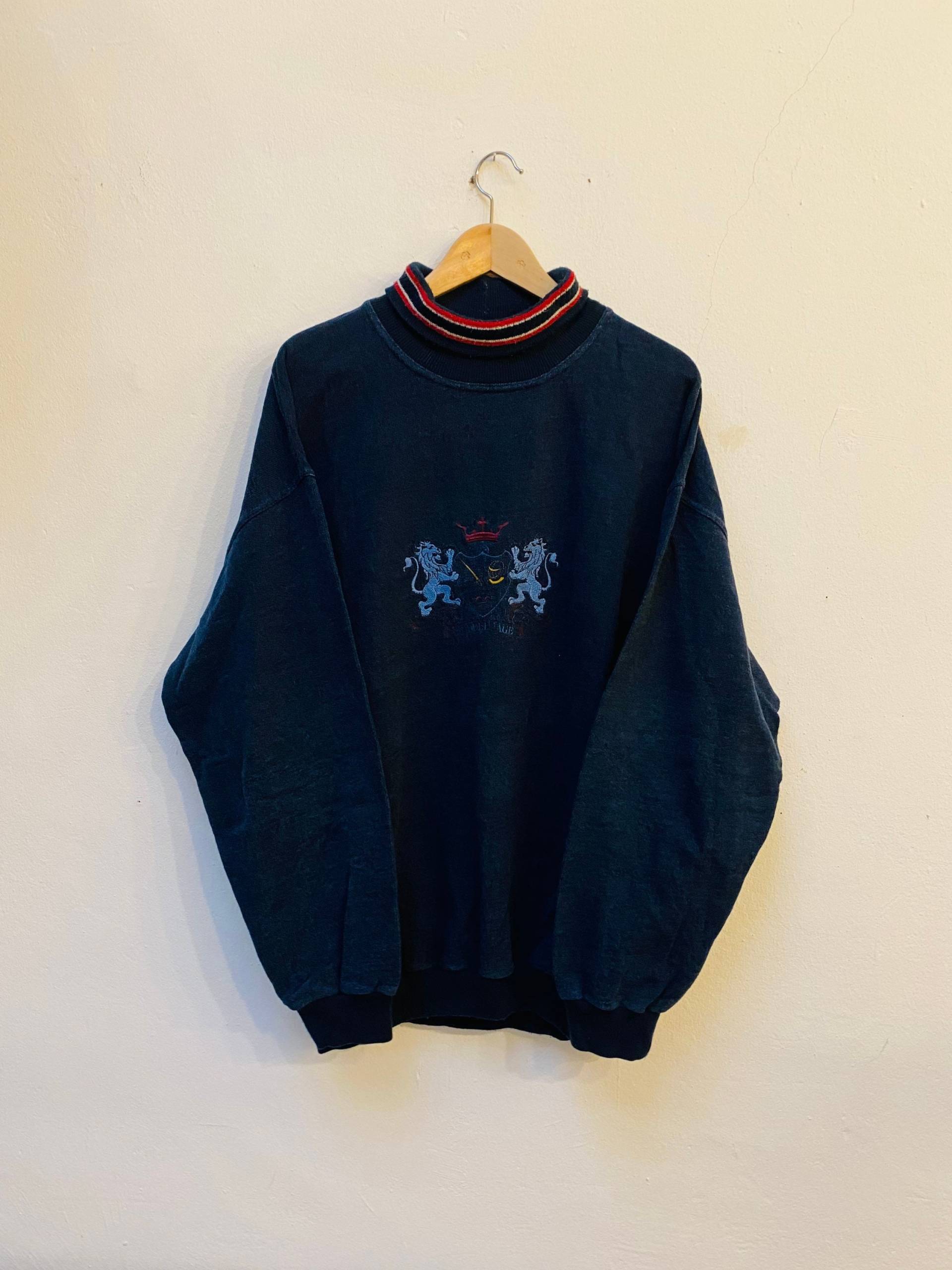 Vintage Rollkragenpullover, Wollmix, 80Er/90Er Jahre, Größe L von Buntvintageclothing