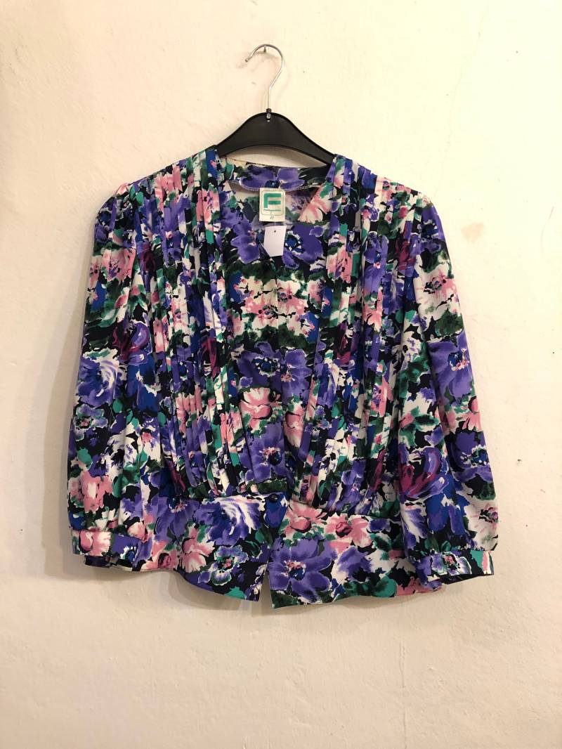 Vintage Satin Bluse, Größe L Vintage Satin Bluse, Größe L von Buntvintageclothing