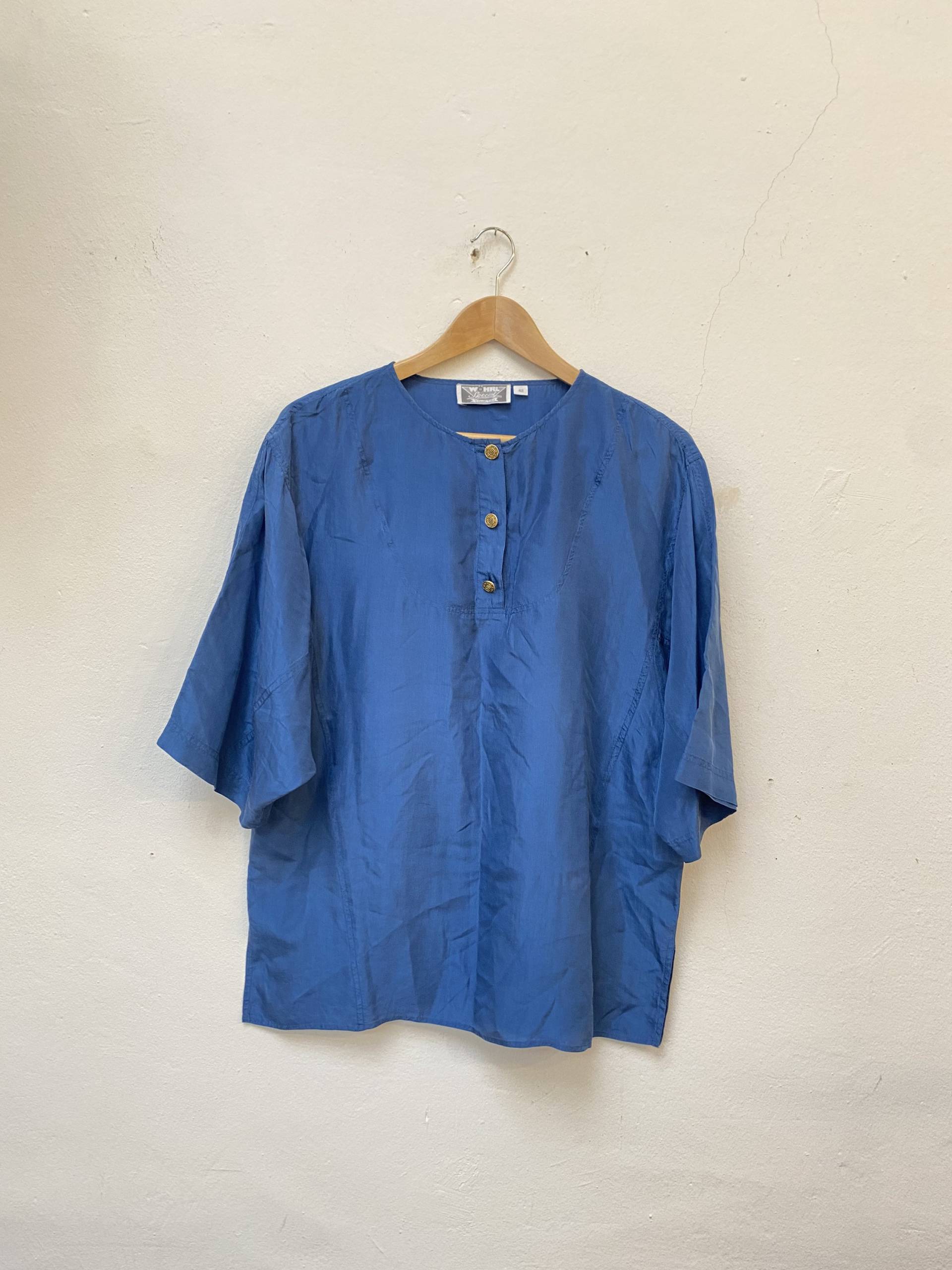 Vintage Seidenbluse, 80Er/90Er Jahre, Size L von Buntvintageclothing