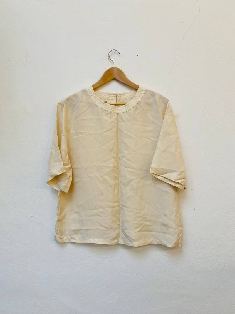 Vintage Seidenbluse, 80Er/90Er Jahre, Größe L von Buntvintageclothing