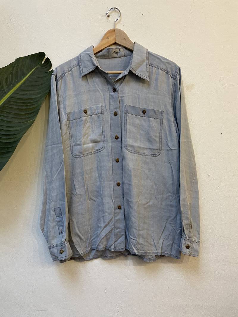 Vintage Seidenbluse, 80Er Jahre, Größe S/M von Buntvintageclothing