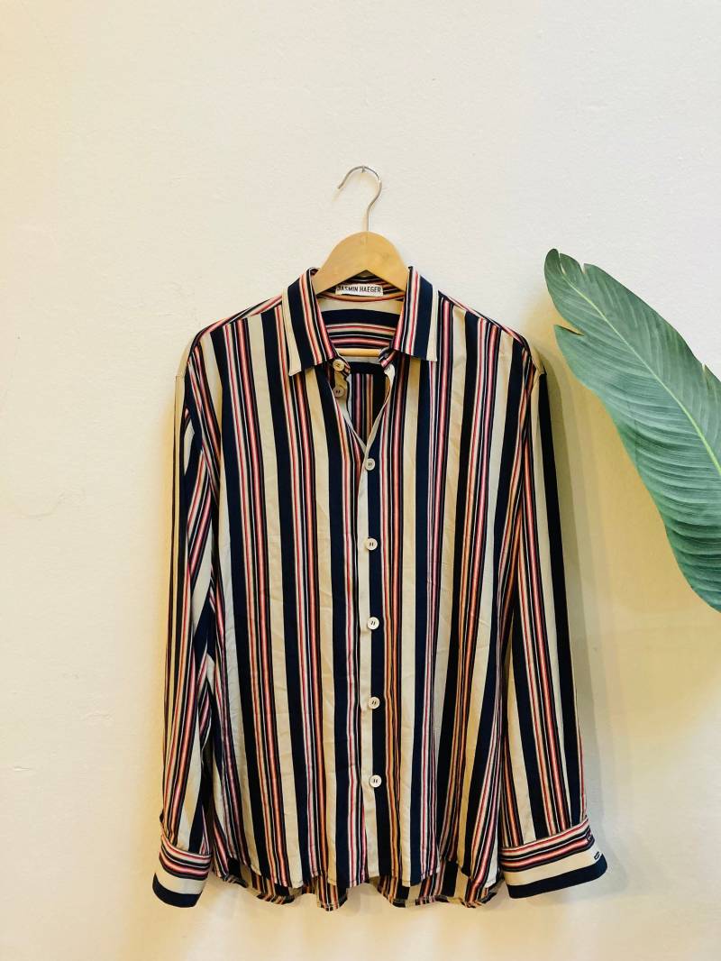 Vintage Seidenbluse, Gr. L Vintage Seidenbluse, Gr. L von Buntvintageclothing