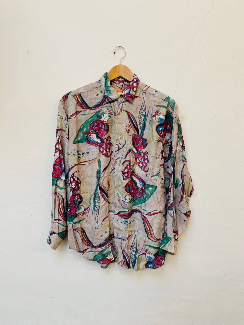 Vintage Hemd, Grösse S, Viskose Vintage Hemd, Grösse S, Viskose von Buntvintageclothing