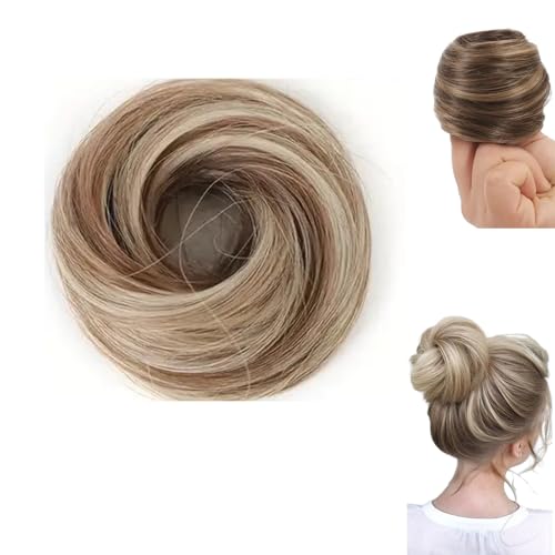 Festivalment Hair Bun Wig, Festivalment Real Hair Bun Wig, Bun Hair Pieces for Women, Curly Wavy Hair Scrunchies Accessories Pieces for Women (12h613#) von Bupmnd