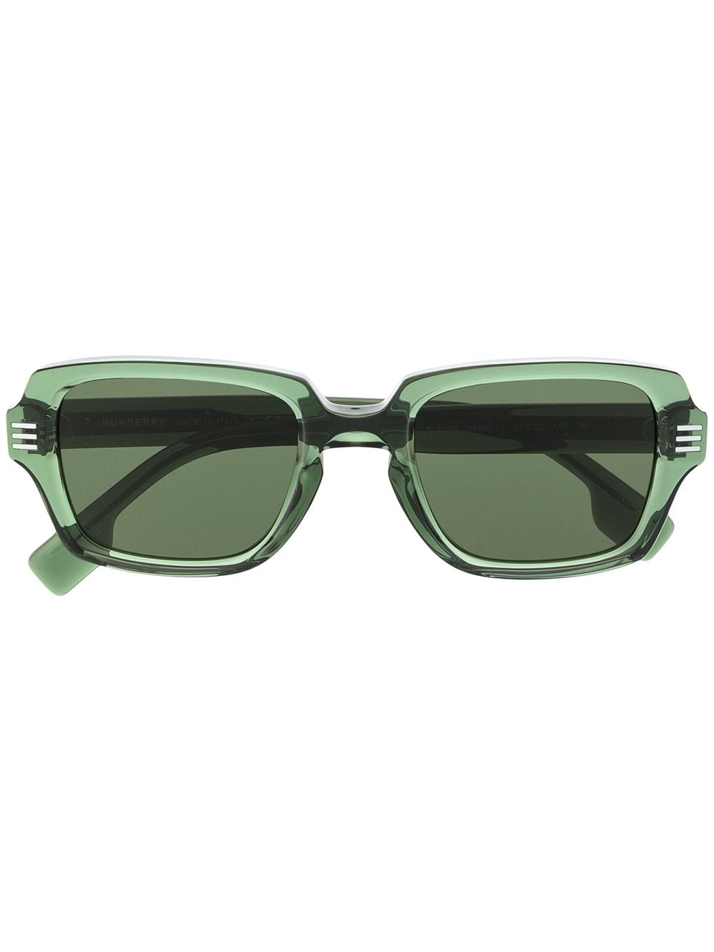 Burberry Eyewear Eckige Eldon Sonnenbrille - Grün von Burberry Eyewear