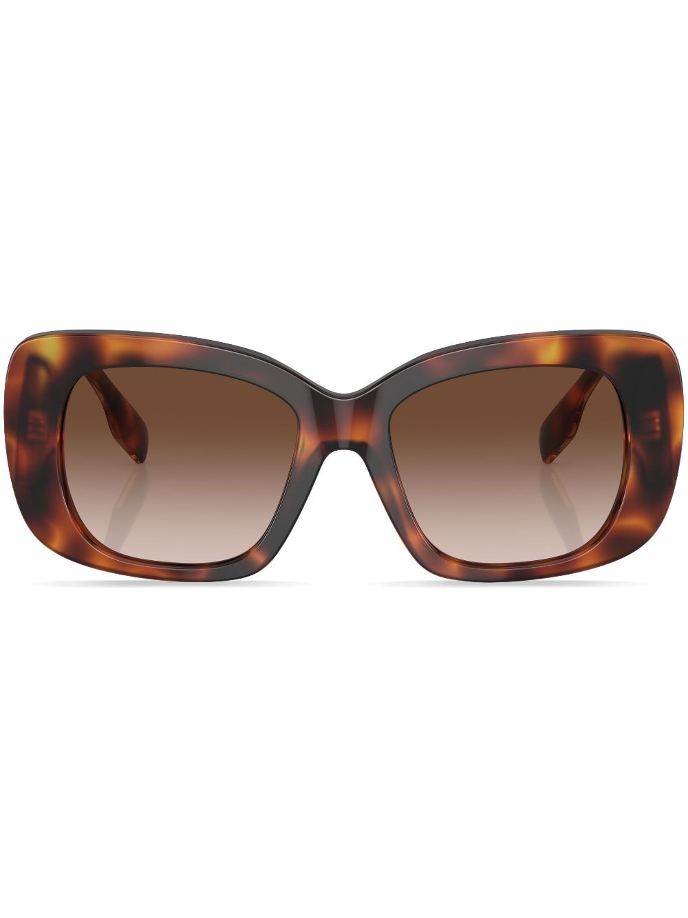 Burberry Eyewear Eckige Sonnenbrille mit Logo-Print - Grün von Burberry Eyewear