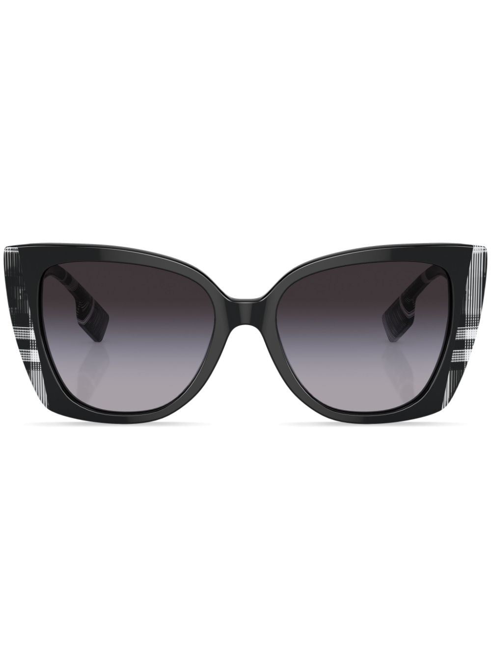 Burberry Eyewear Oversized-Sonnenbrille mit Karomuster - Schwarz von Burberry Eyewear