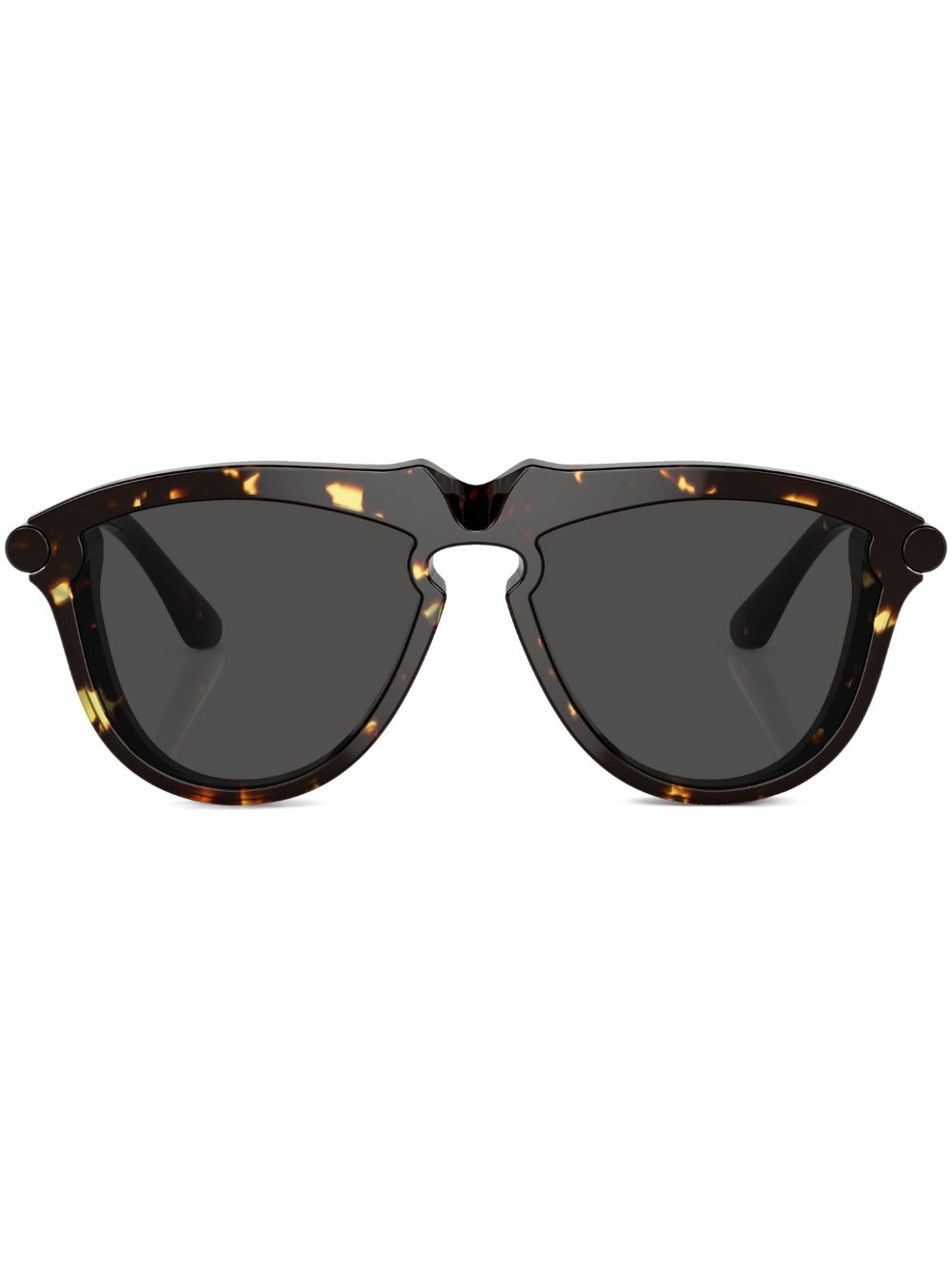 Burberry Eyewear Runde Sonnenbrille in Schildpattoptik - Braun von Burberry Eyewear