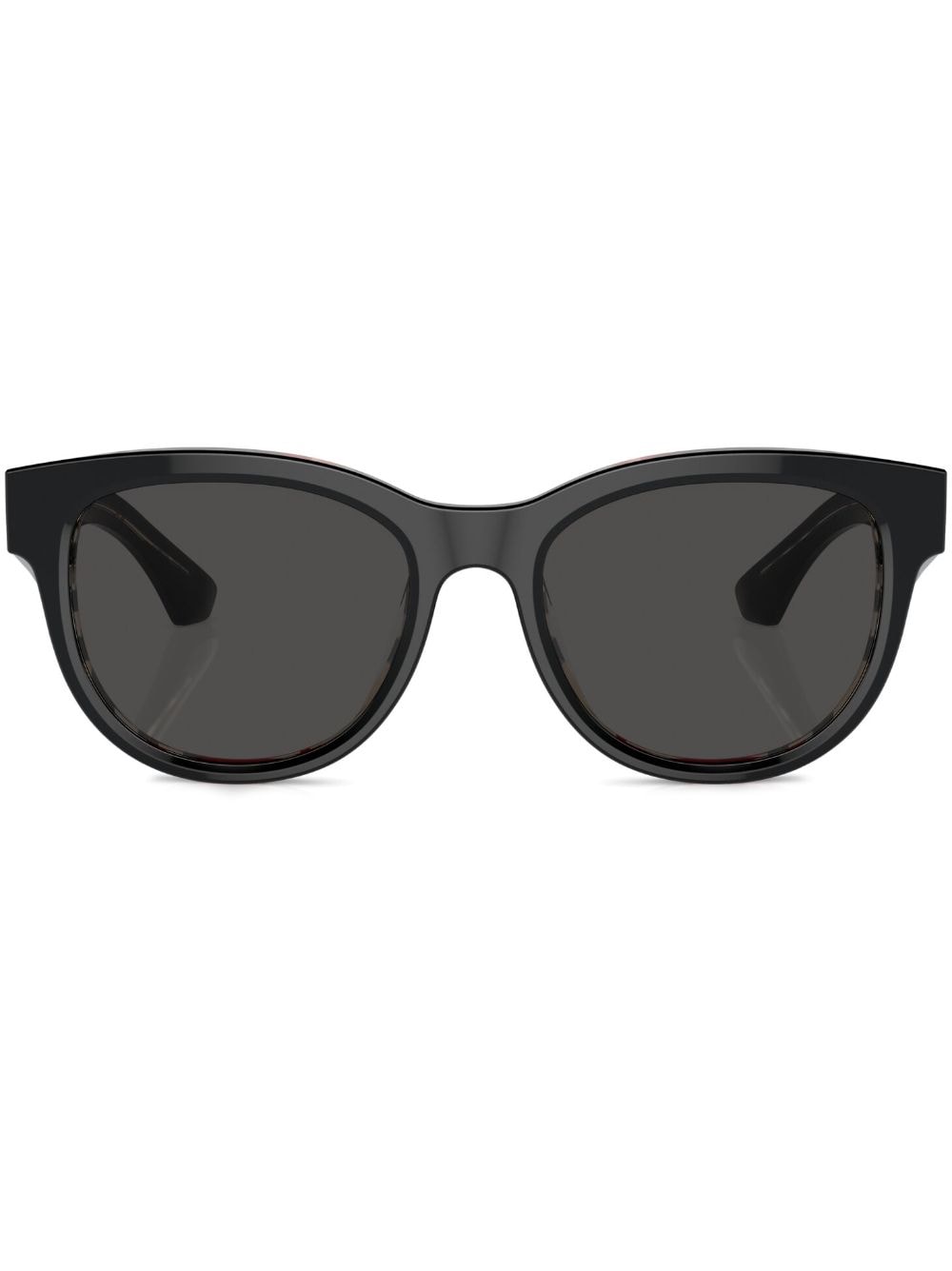 Burberry Eyewear Sonnenbrille mit breitem Gestell - Schwarz von Burberry Eyewear