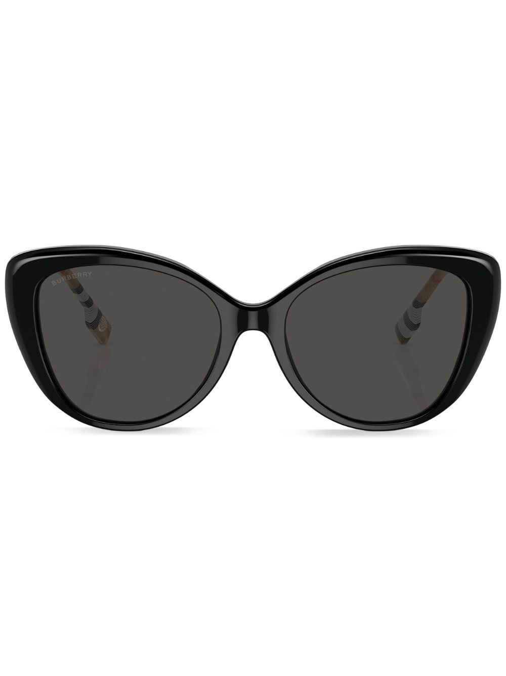 Burberry Eyewear Cat-Eye-Sonnenbrille mit Vintage-Check - Schwarz von Burberry Eyewear