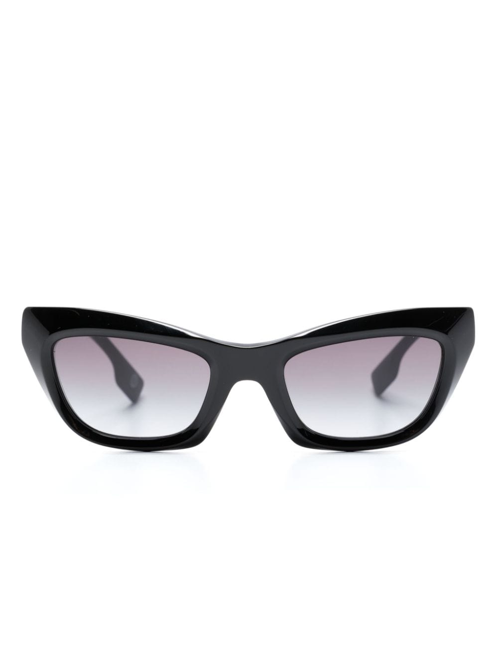 Burberry Eyewear Cat-Eye-Sonnenbrille mit Logo-Schild - Schwarz von Burberry Eyewear