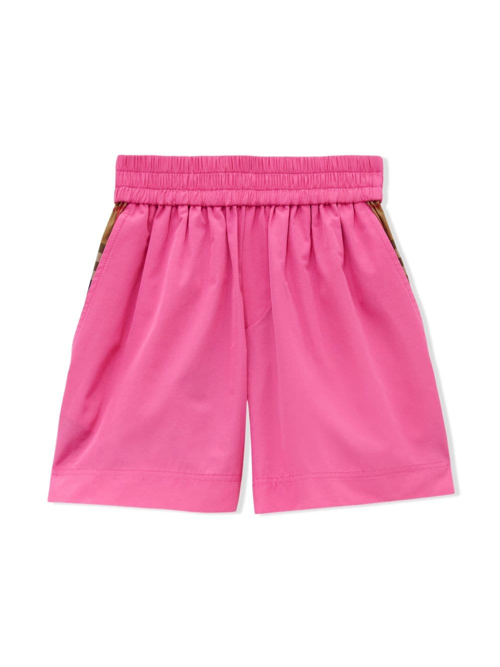 Burberry Kids Shorts mit kariertem Einsatz - Rosa von Burberry Kids