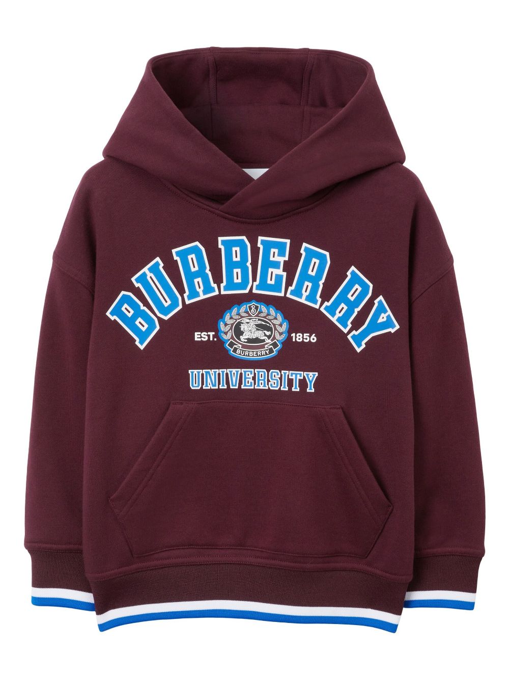 Burberry Kids Hoodie im College-Look - Violett von Burberry Kids