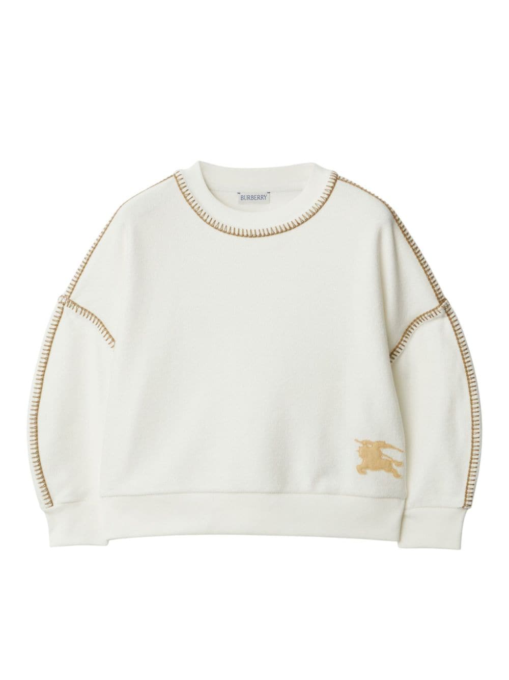 Burberry Kids EKD Sweatshirt mit tiefen Schultern - Grau von Burberry Kids