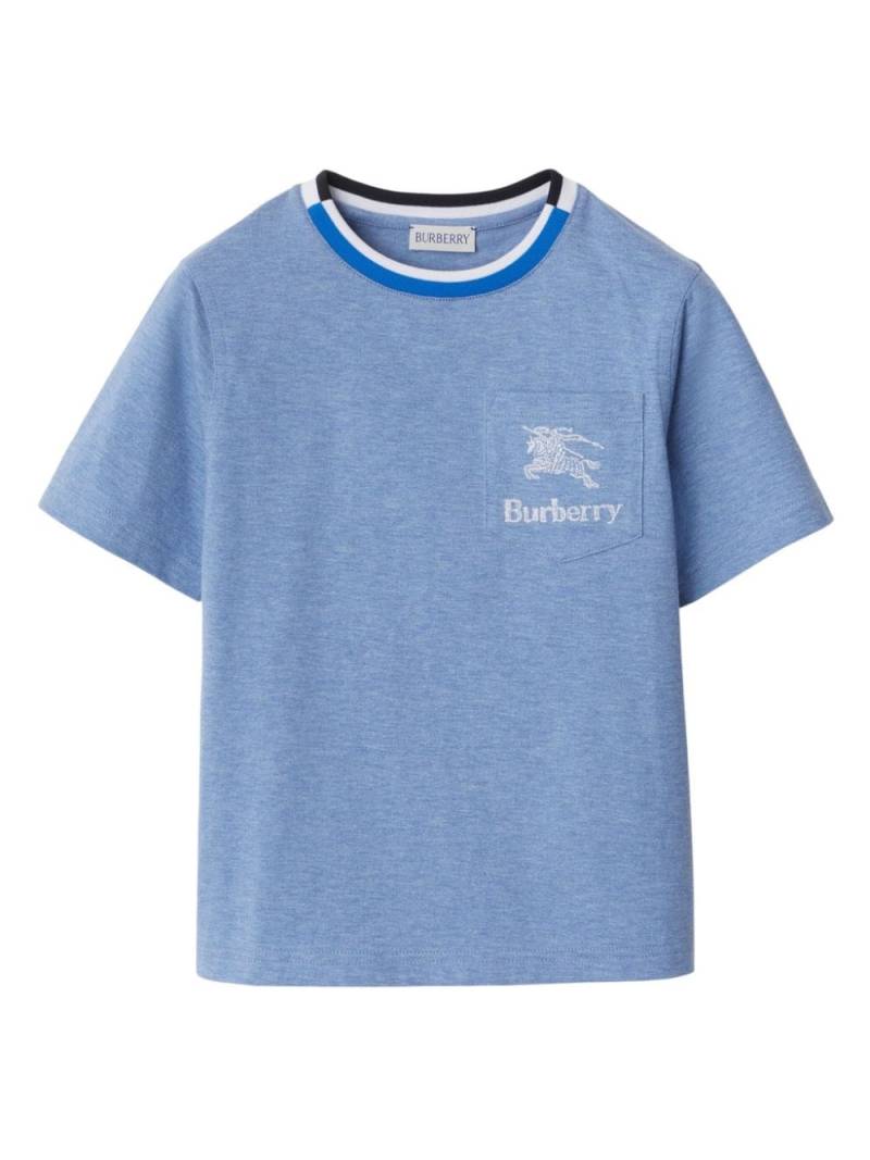 Burberry Kids T-Shirt mit EKD-Stickerei - Blau von Burberry Kids