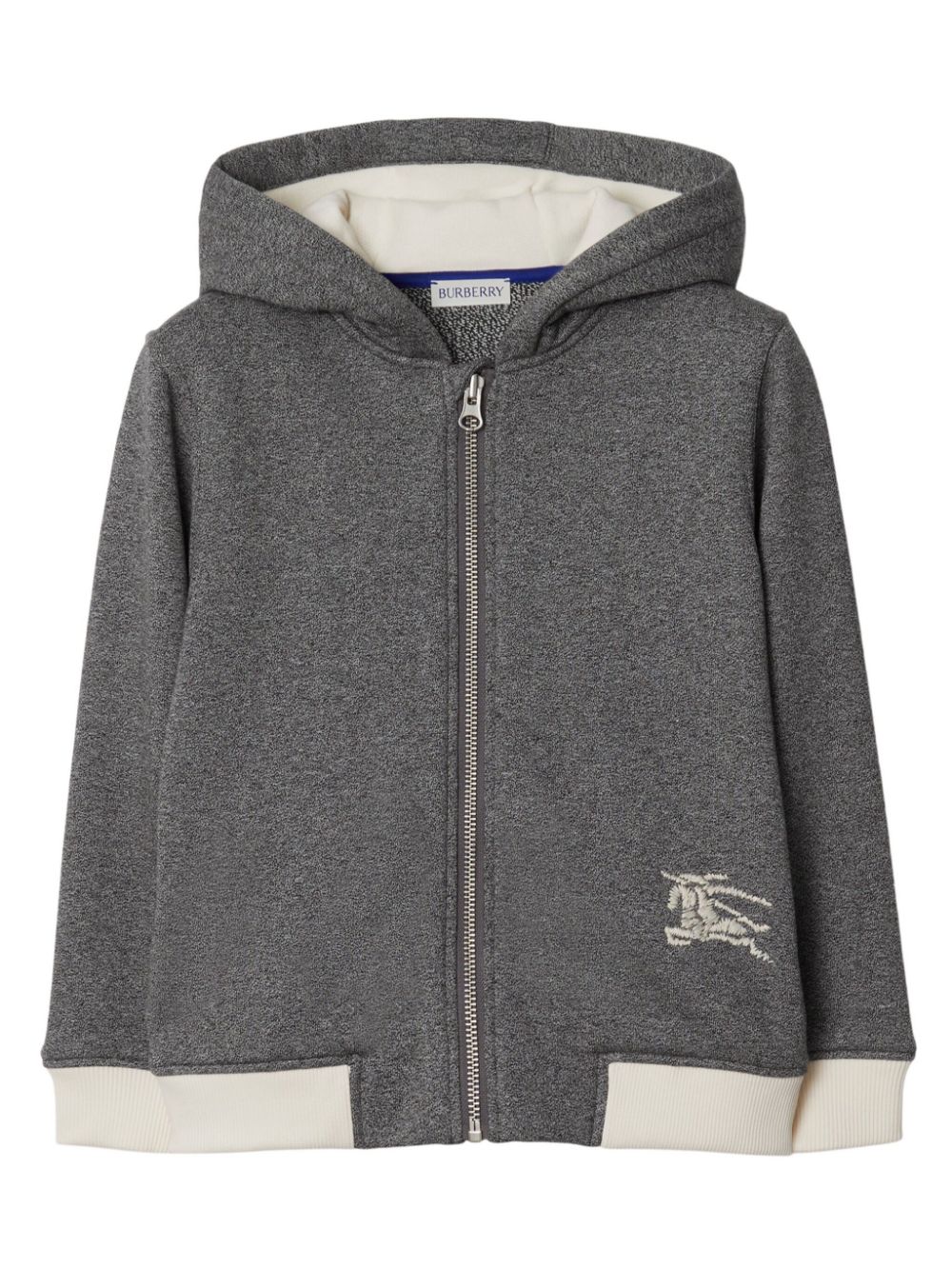 Burberry Kids Kapuzenjacke mit EKD-Stickerei - Grau von Burberry Kids