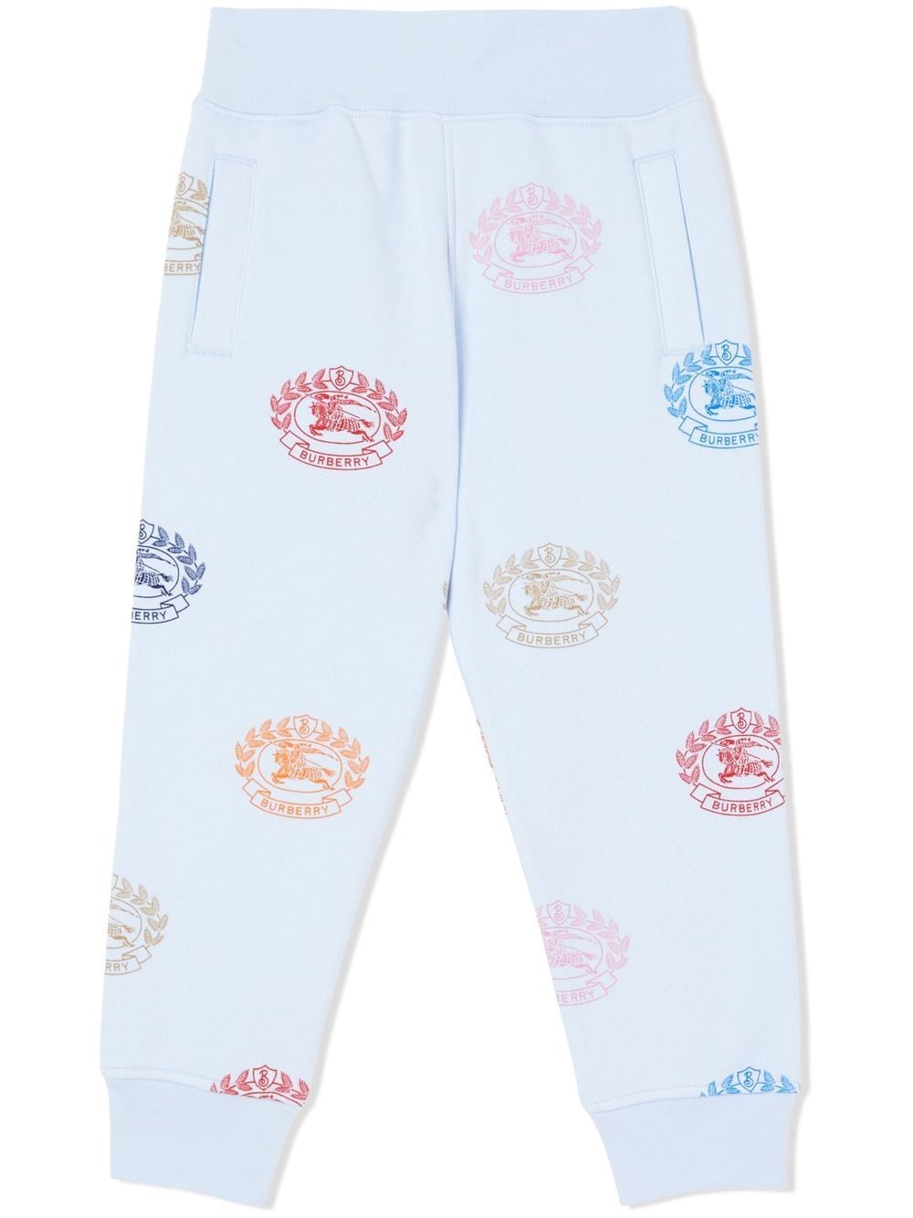 Burberry Kids Jogginghose mit Ritteremblem - Blau von Burberry Kids