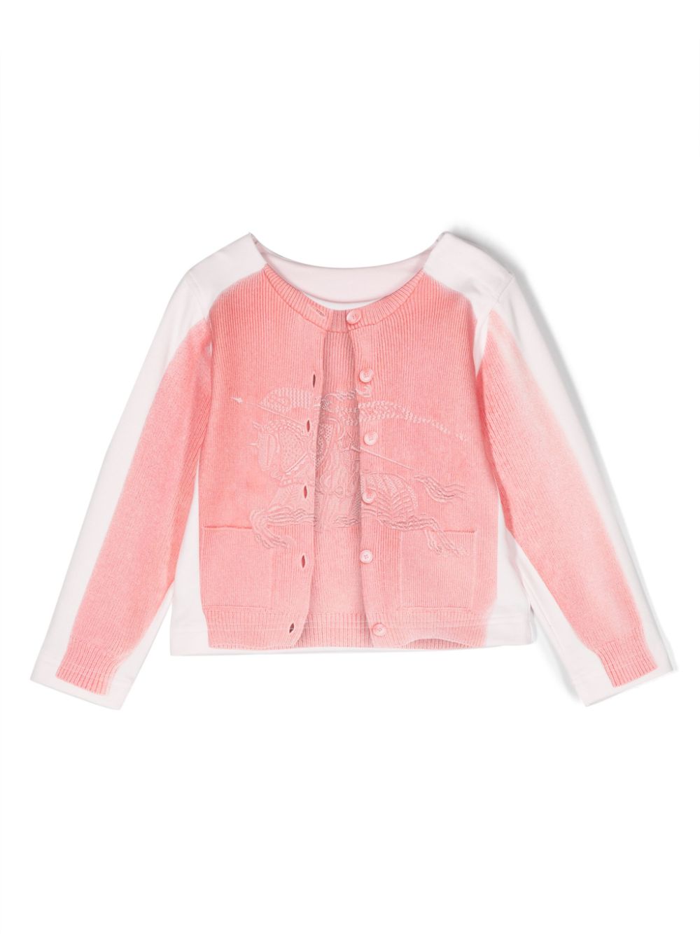 Burberry Kids Cardigan mit Ritteremblem - Rosa von Burberry Kids