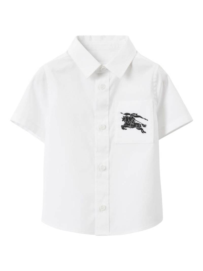 Burberry Kids T-Shirt mit Ritteremblem-Print - Weiß von Burberry Kids