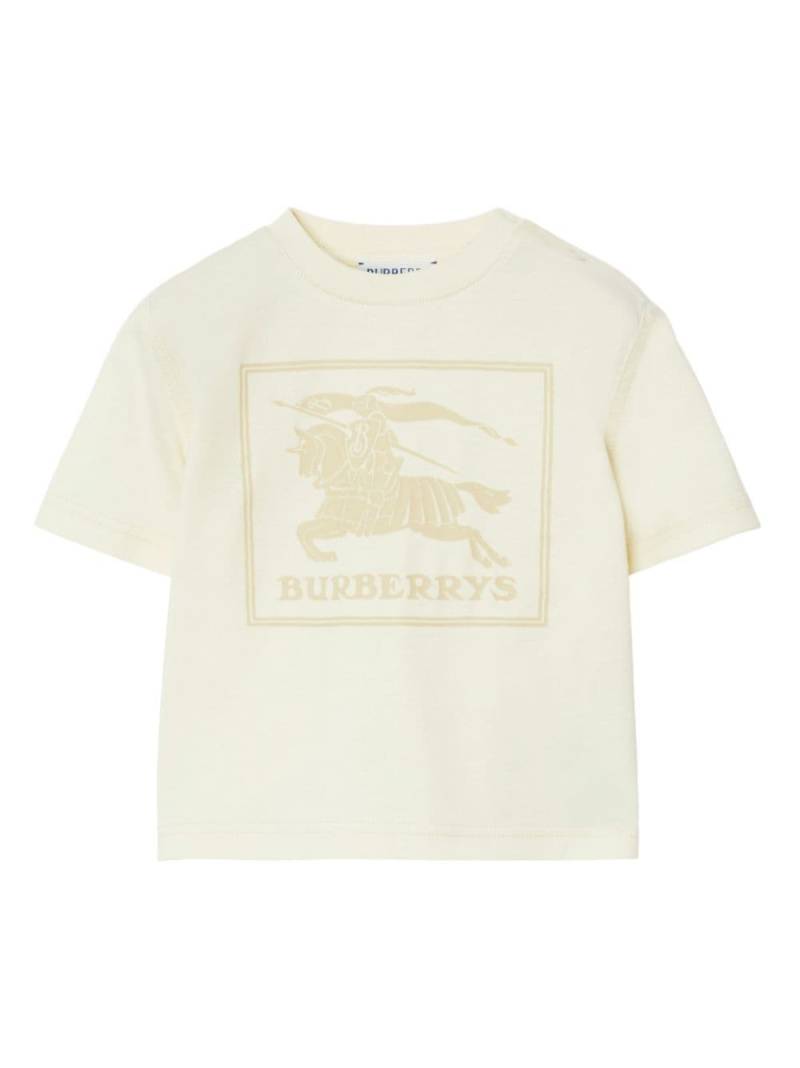 Burberry Kids T-Shirt mit Ritteremblem-Print - Weiß von Burberry Kids