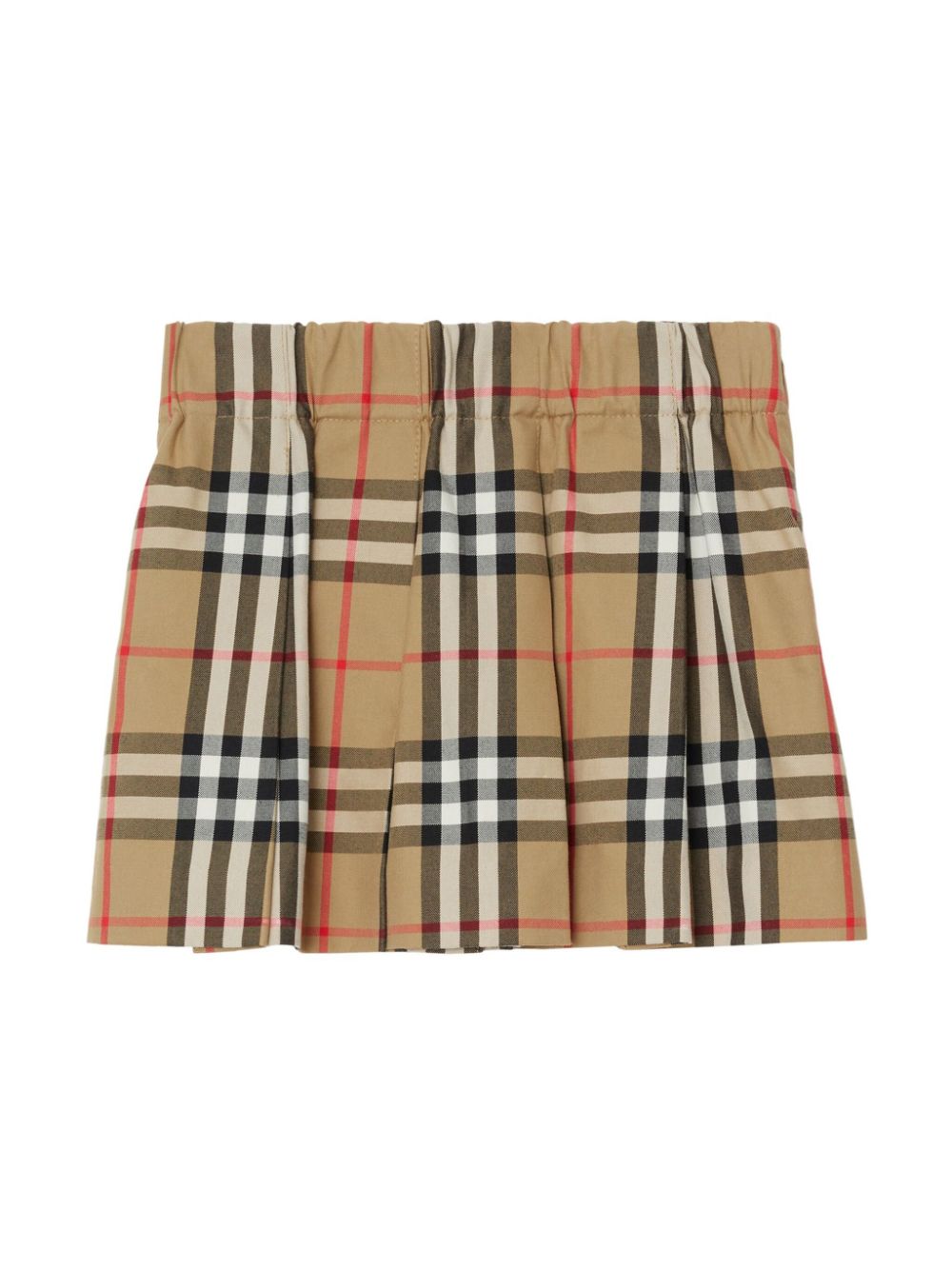 Burberry Kids Faltenrock mit Check - Nude von Burberry Kids