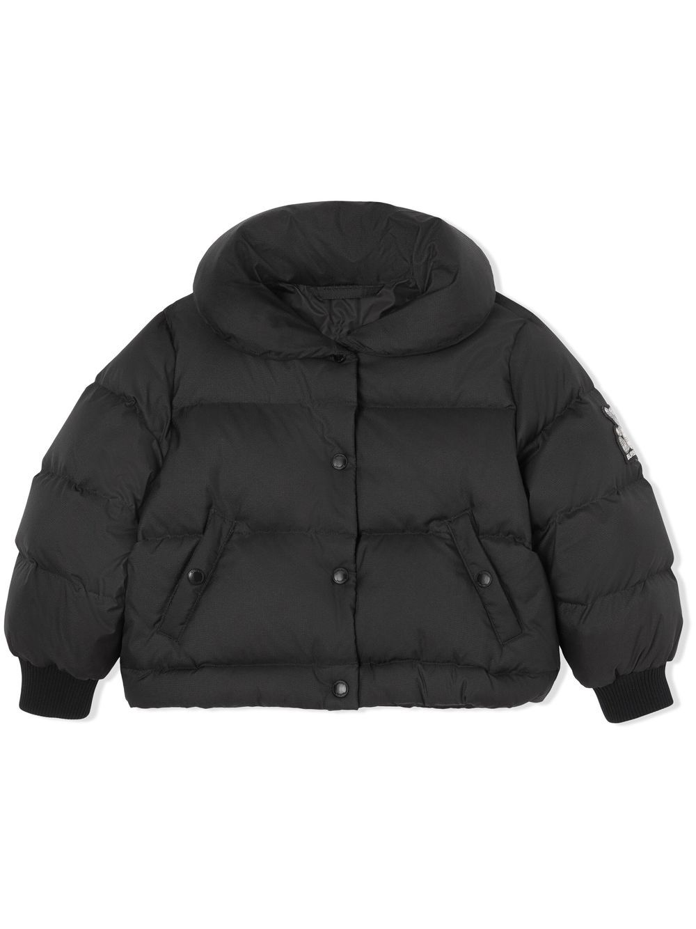 Burberry Kids Gefütterte Jacke mit Thomas Bear - Schwarz von Burberry Kids