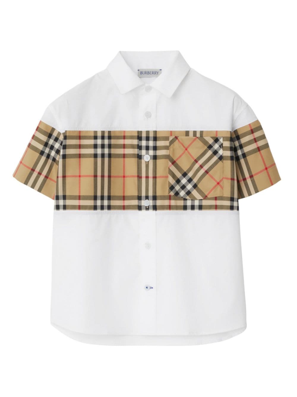 Burberry Kids Hemd mit Vintage-Check - Weiß von Burberry Kids