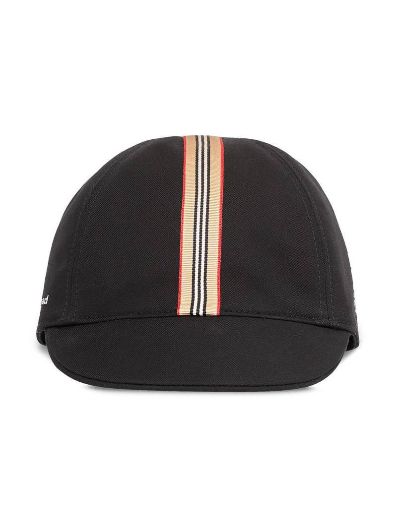 Burberry Kids Icon Stripe Baseballkappe - Schwarz von Burberry Kids