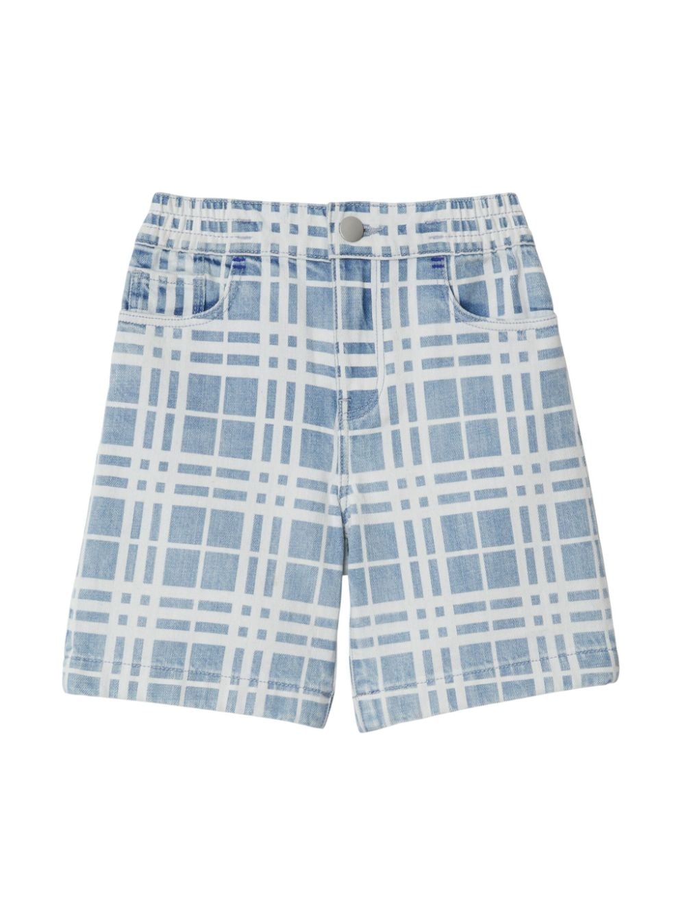 Burberry Kids Jeans-Shorts mit Karomuster - Blau von Burberry Kids