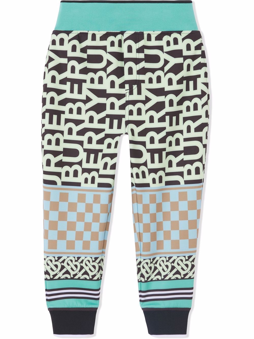 Burberry Kids Jogginghose mit Montage-Print - Blau von Burberry Kids