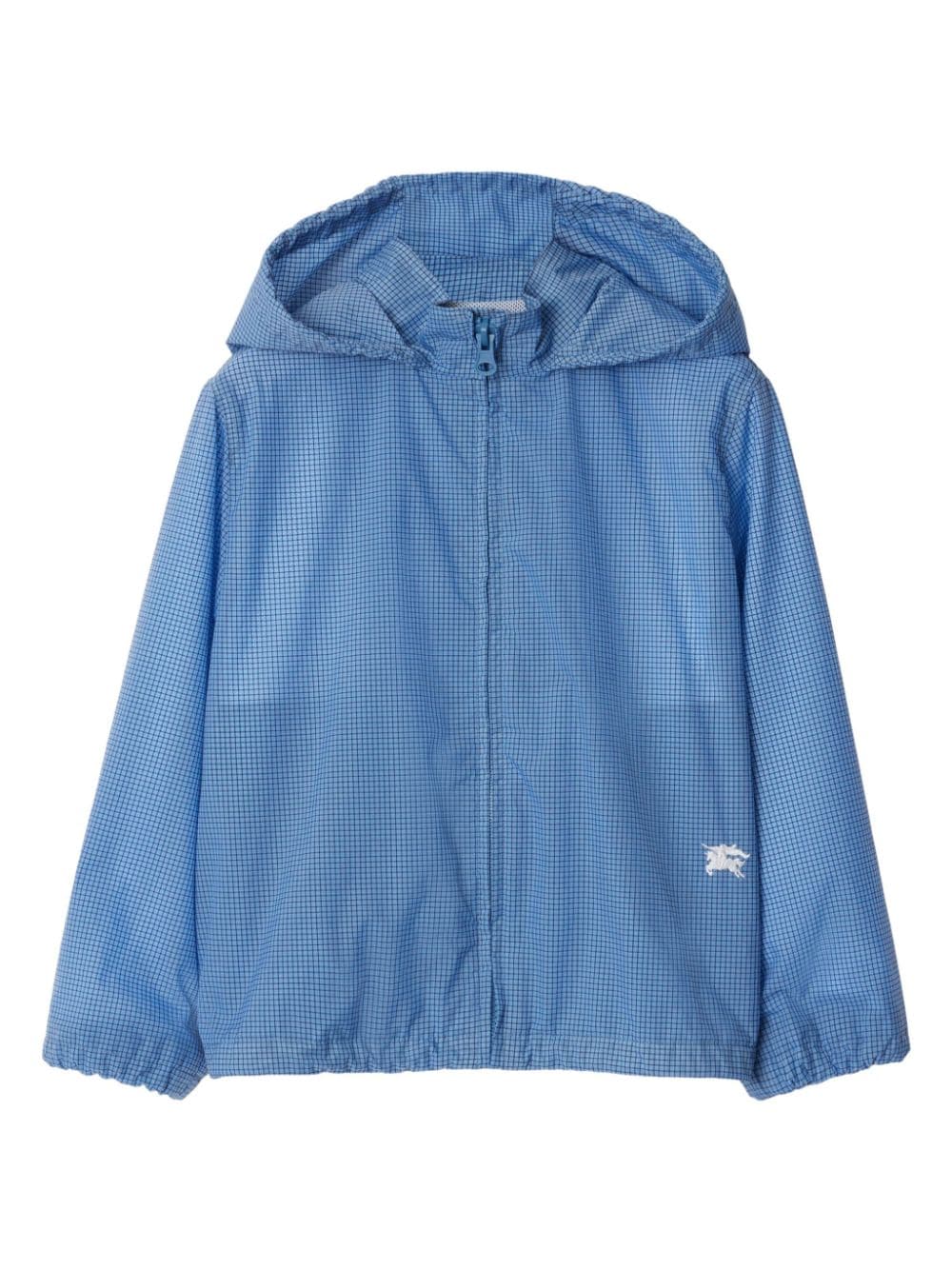 Burberry Kids Kapuzenjacke mit EKD-Stickerei - Blau von Burberry Kids