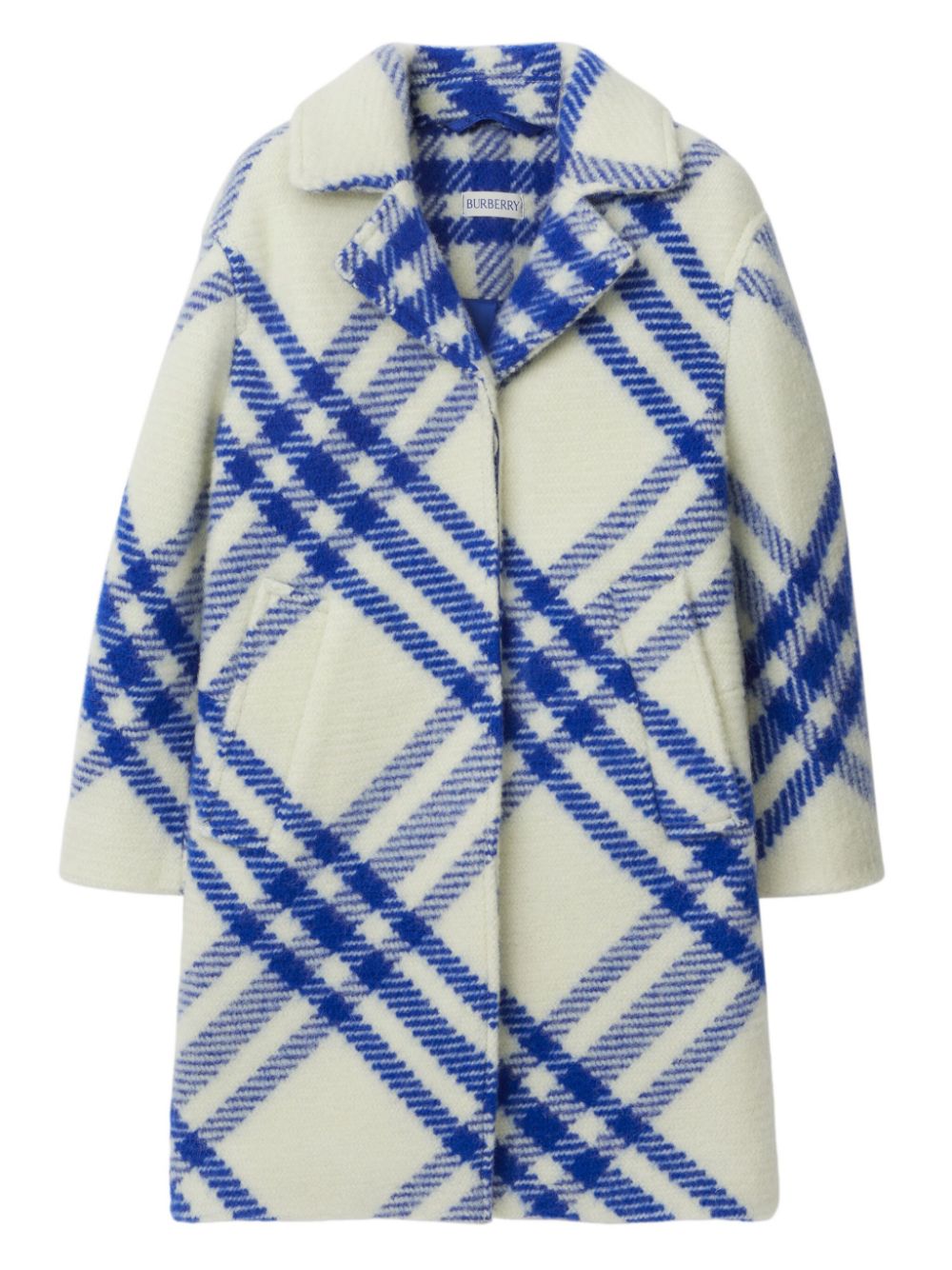 Burberry Kids Karierter Mantel - Weiß von Burberry Kids