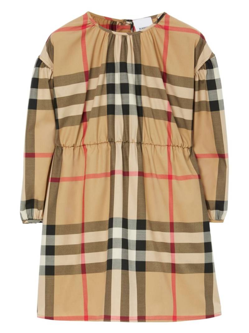 Burberry Kids Kleid mit Vintage-Check - Nude von Burberry Kids