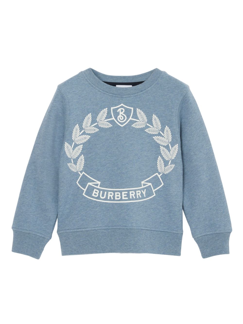 Burberry Kids Sweatshirt mit Wappen - Blau von Burberry Kids