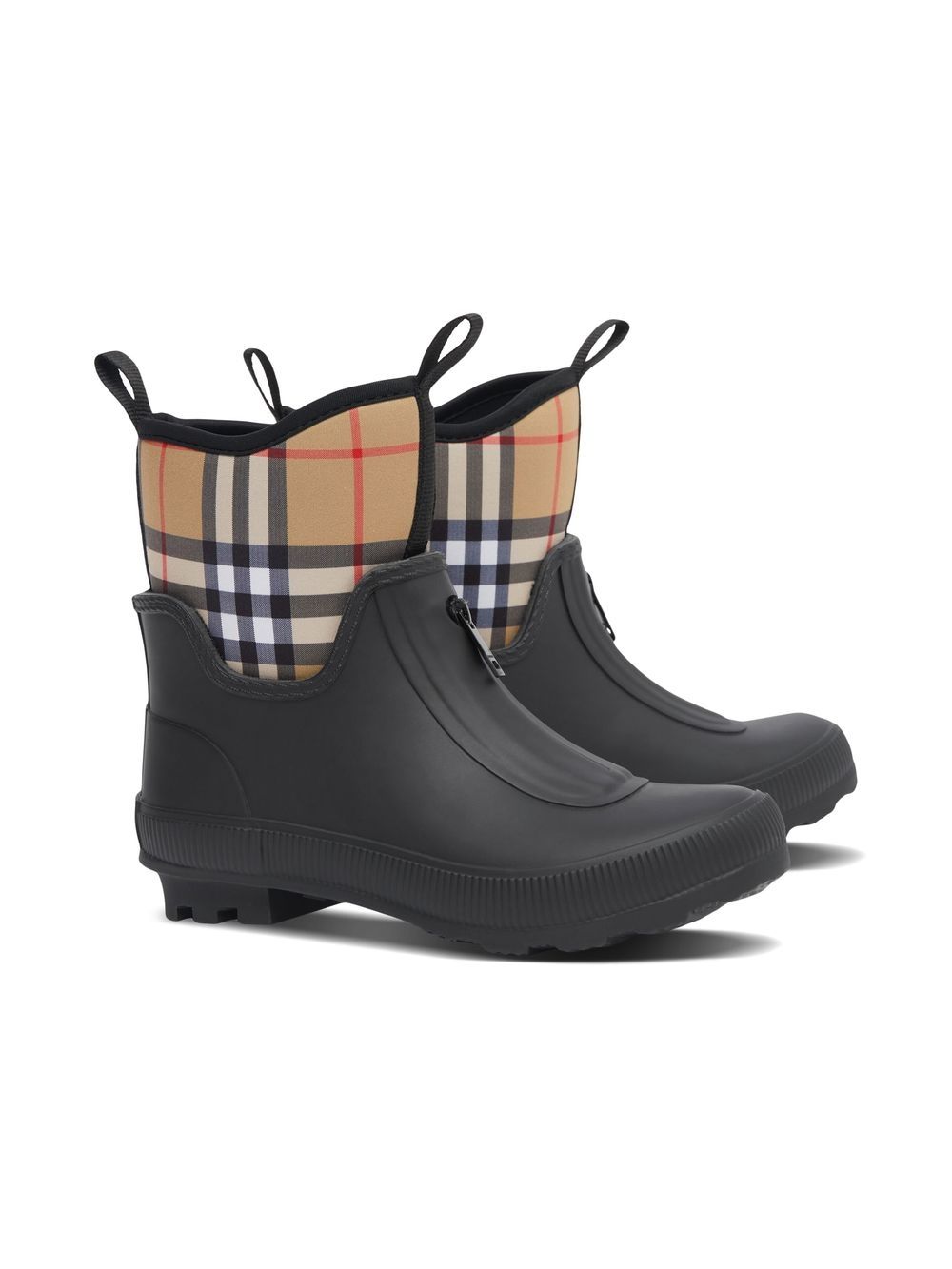 Burberry Kids Regenstiefel mit House-Check - Schwarz von Burberry Kids