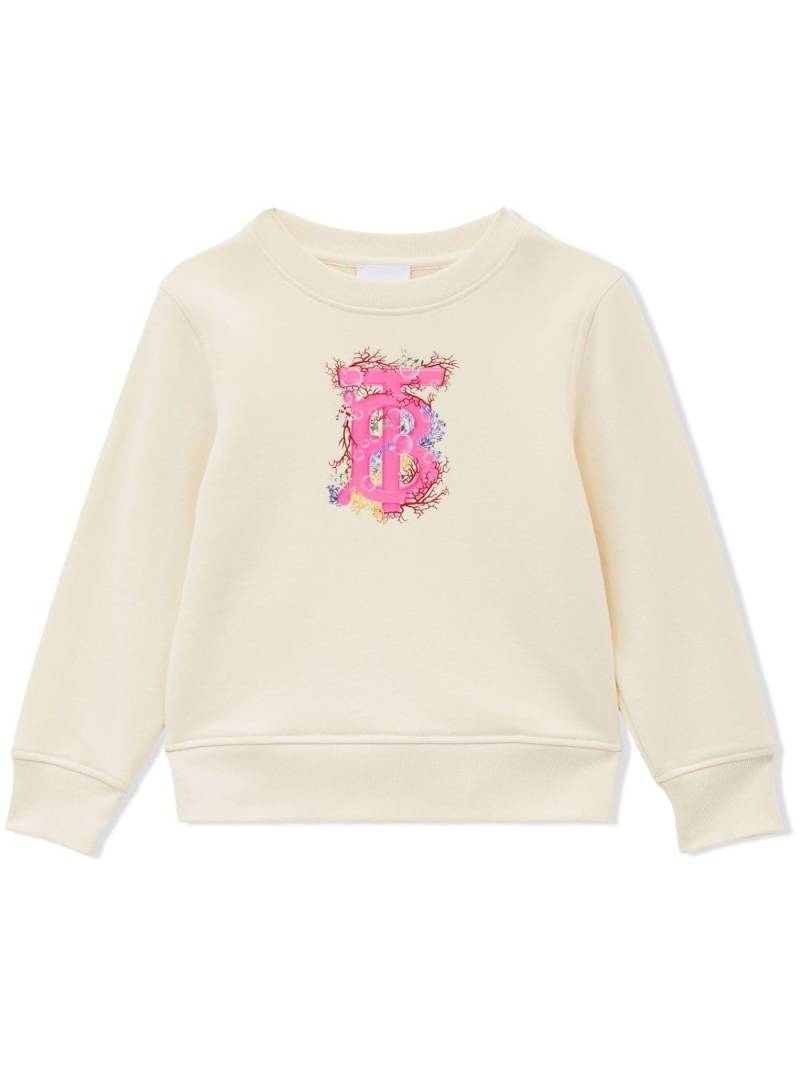 Burberry Kids Sweatshirt mit Thomas Bear-Print - Nude von Burberry Kids