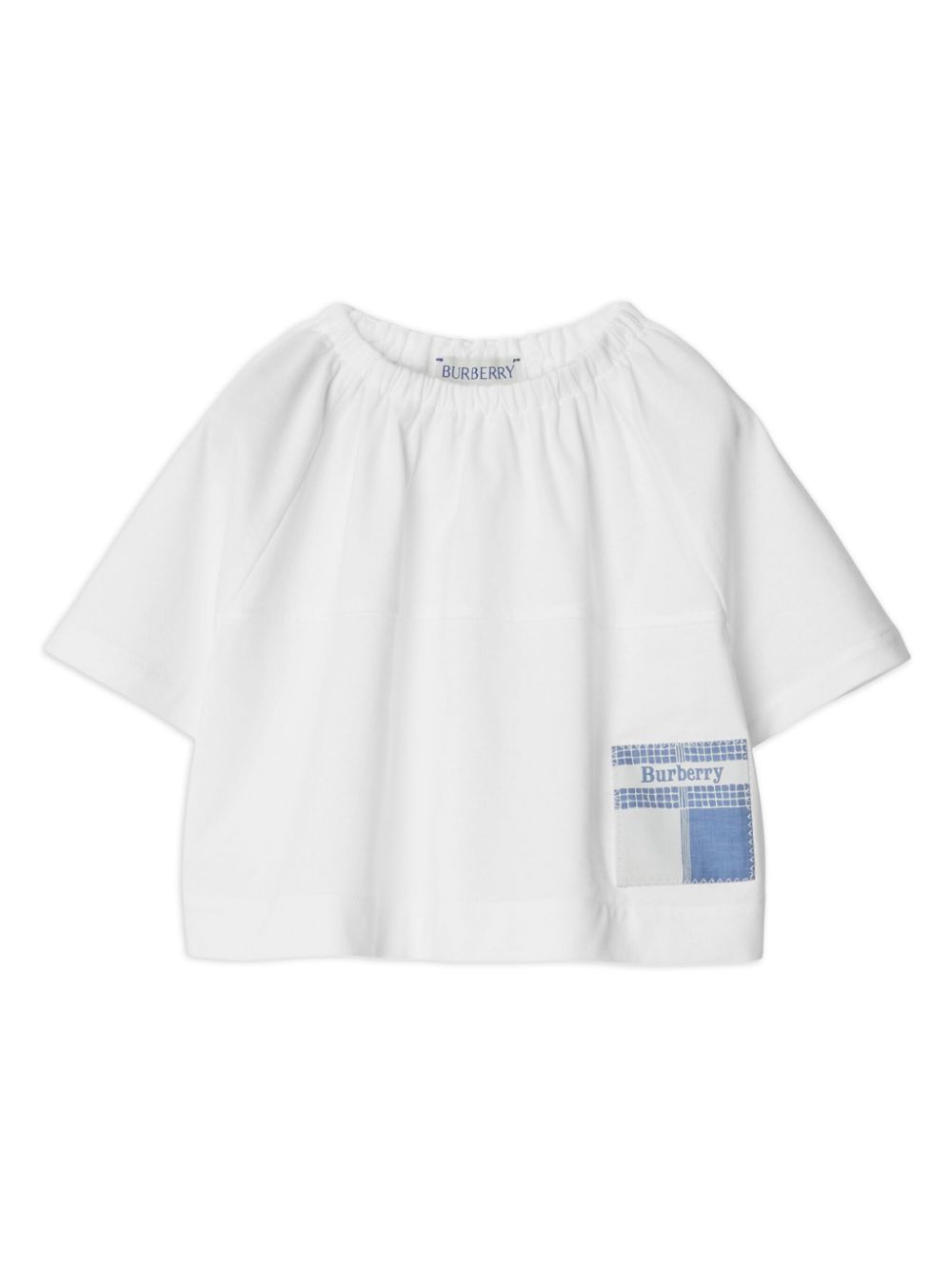 Burberry Kids T-Shirt mit Logo-Patch - Weiß von Burberry Kids