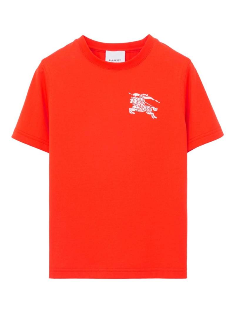 Burberry Kids T-Shirt mit Ritteremblem - Orange von Burberry Kids