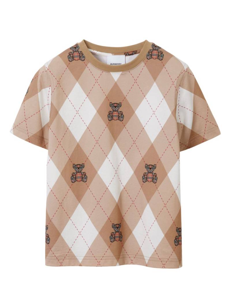 Burberry Kids T-Shirt mit Thomas Bear-Print - Nude von Burberry Kids